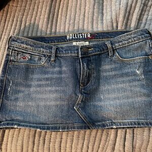 Hollister Blue Denim Skirt